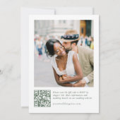 ルネサンス オーナメント フローラル サージュグリーン ウェディング 招待状 (裏面)