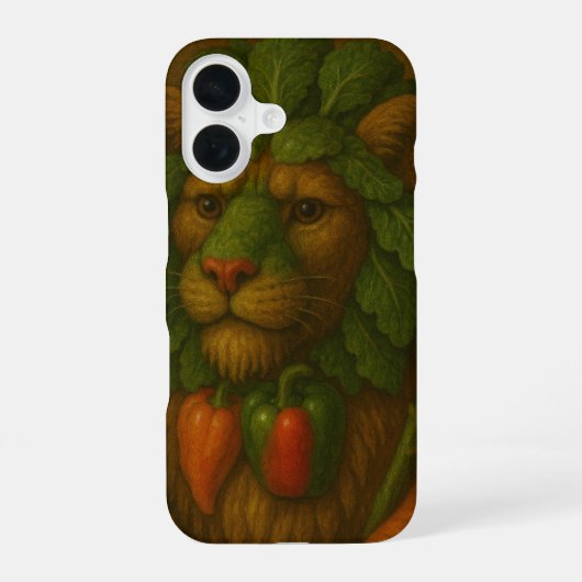ルネサンス ライオンの肖像 iPhone 16ケース (裏面)