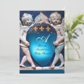 ルネサンス リトル エンジェルス ブルー サファイア モノグラム 招待状 (スタンド正面)