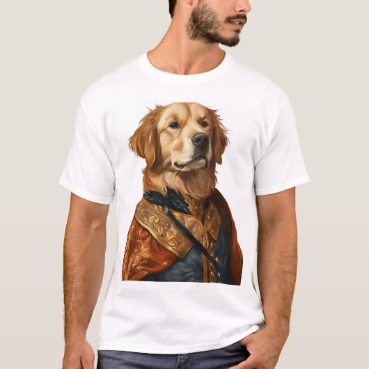 ルネサンス・ローバー � クラシカル・アート・ドッグ Tシャツ (正面)