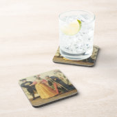 ルネサンスTの前のコメディア・デラルテの一団 コースター (右側)