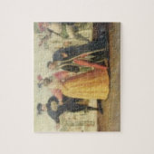 ルネサンスTの前のコメディア・デラルテの一団 ジグソーパズル (縦)