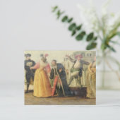 ルネサンスTの前のコメディア・デラルテの一団 ポストカード (スタンド正面)