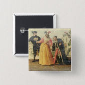 ルネサンスTの前のコメディア・デラルテの一団 缶バッジ (正面&裏面)