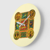 ルネッイタリアンサンスのモチフ ラージ壁時計 (傾斜)