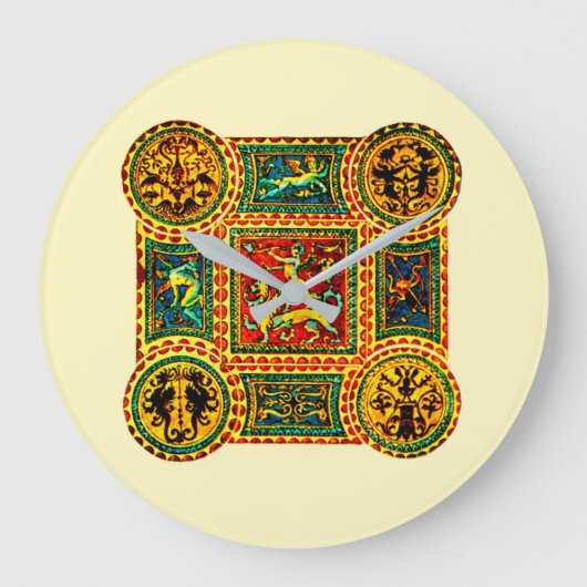 ルネッイタリアンサンスのモチフ ラージ壁時計 (正面)