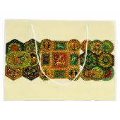 ルネッイタリアンサンスモチーフプリント ラージペーパーバッグ (裏面)