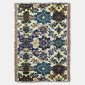 ルネッサンスのフローラムード スローブランケット (正面縦)