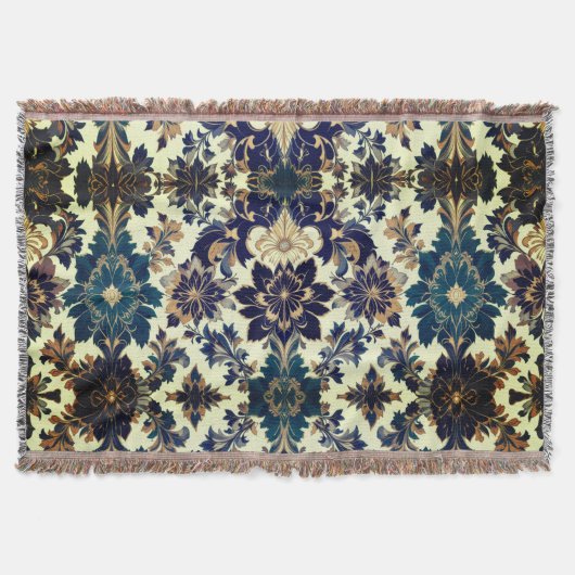 ルネッサンスのフローラムード スローブランケット (正面)