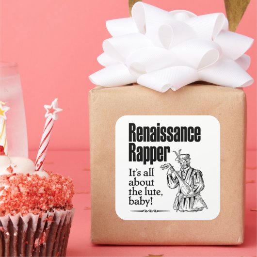 ルネッサンスのラッパー スクエアシール (パーティー)