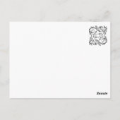 ルネッサンスの女神 ポストカード (裏面)