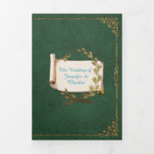 ルネッサンスの結婚童話の写真 三つ折り招待状 (カバー)