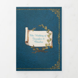 ルネッサンスの結婚童話の写真  三つ折り招待状