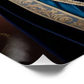 ルネッサンスの衣装のregal犬 – デジタルアート ポスター (コーナー)