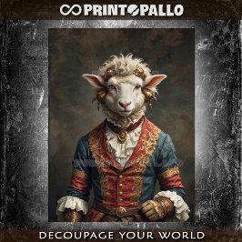 ルネッサンスの貴族の羊のドレス 薄葉紙