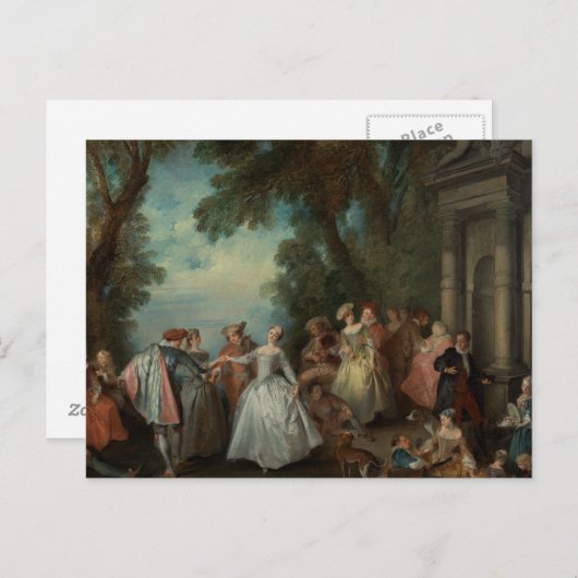 ルネッサンスの集会のダンス ポストカード (正面/裏面)