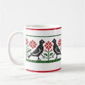 ルネッサンスの鳥と花コーヒーマグ コーヒーマグカップ (左)