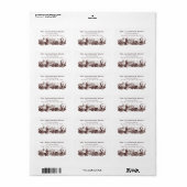 ルネッサンスアニマル版木、銅版、版画ゾウRhino ラベル (フルシート)