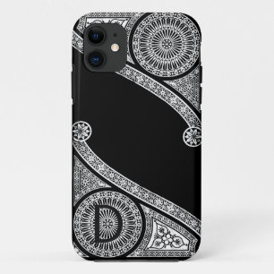 ルネッサンスアーキテクト白黒モノグラム iPhone 11 ケース
