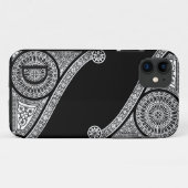 ルネッサンスアーキテクト白黒モノグラム Case-Mate iPhoneケース (裏面(横))