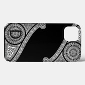 ルネッサンスアーキテクト白黒モノグラム Case-Mate iPhoneケース (裏面 (横))