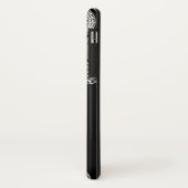 ルネッサンスアーキテクト白黒レッドジェムモノグラム Case-Mate iPhoneケース (裏面/左)