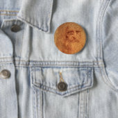 ルネッサンスアートセルフポートレートレオナルド・ダ・ヴィンチ 缶バッジ (インサイチュ)