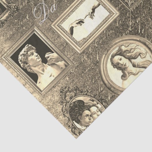 ルネッサンスアートフレームアンティークセピアデクページ 薄葉紙 (詳細)