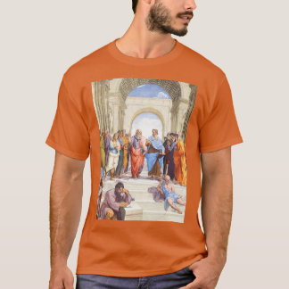ルネッサンスアートラファエックス27sアテネの学校1 tシャツ