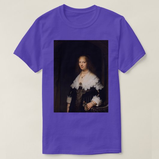 ルネッサンスアートレンブラント素晴らしアート Tシャツ (デザイン正面)