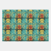 ルネッサンスアールヌーボーグラディエント壁紙デザイン ラッピングペーパーシート (正面3)