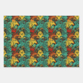 ルネッサンスアールヌーボーグラディエント壁紙デザイン ラッピングペーパーシート (正面)