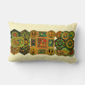 ルネッサンスイタリアンのモチーフプリント ランバークッション (裏面)