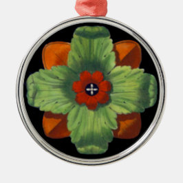 ルネッサンスイタリアン様式ロゼットNo. 4 メタルオーナメント