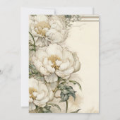 ルネッサンスイタリアン美術スタイル50誕生日 招待状 (裏面)