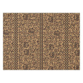 ルネッサンスイタリアン金ゴールド花パターン テーブルクロス (正面(横))