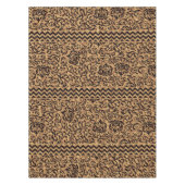 ルネッサンスイタリアン金ゴールド花パターン テーブルクロス (正面)