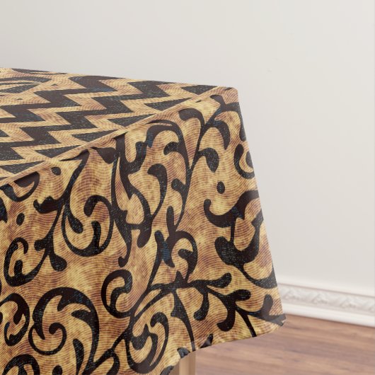 ルネッサンスイタリアン金ゴールド花パターン テーブルクロス (インサイチュ)