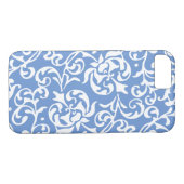 ルネッサンスエレガントスチューダーダマスクブルーとホワイト Case-Mate iPhoneケース (裏面(横))