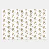 ルネッサンスエレガントパーソナライズされたゴシックグリフィン ラッピングペーパーシート (正面)