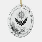 ルネッサンスエンブレムこうもりアンドキャンドル セラミックオーナメント (右)