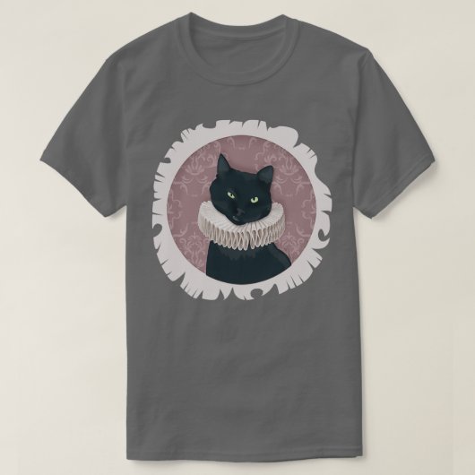 ルネッサンスキャットポートレート Tシャツ (デザイン正面)