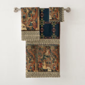 ルネッサンスギリシャのレースブラック金ゴールドベージュバスタオル バスタオルセット (インサイチュ)