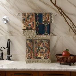 ルネッサンスギリシャのレースブラック金ゴールドベージュバスタオル バスタオルセット