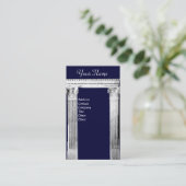 ルネッサンスクラシックゲート建築ブルー 名刺 (スタンド正面)