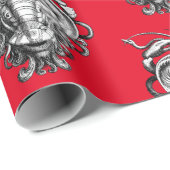 ルネッサンスグロテスクガルゴイル顔ロブスターマン ラッピングペーパー (ロールコーナー)