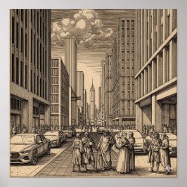 ルネッサンスシティスケッチ ポスター