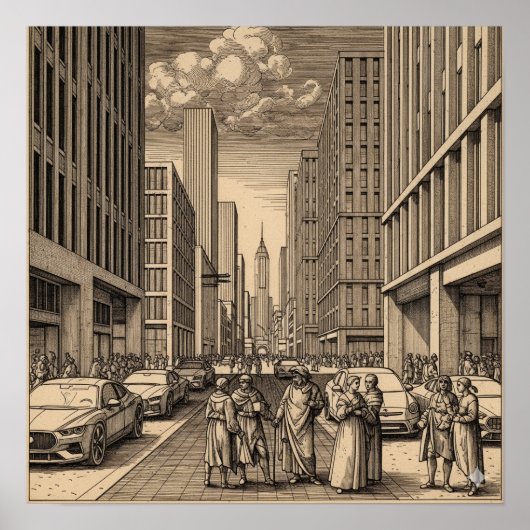 ルネッサンスシティスケッチ ポスター (正面)