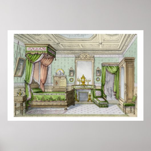 ルネッサンススタイルのベッドルーム（カラーリトボ） ポスター (正面)