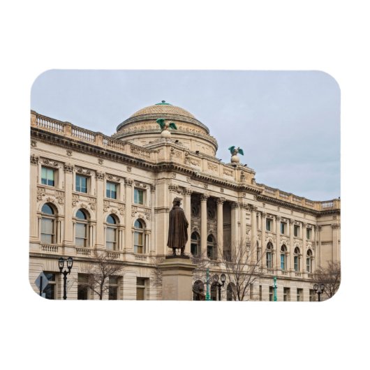 ルネッサンススタイルの公共図書館 マグネット (横)